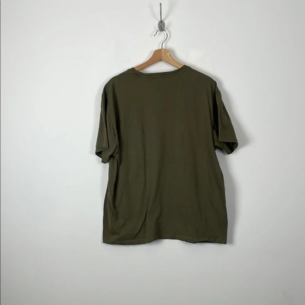 True Religion Men's XL Short Sleeve Pullover Stretch Casual Olive Green T-Shirt